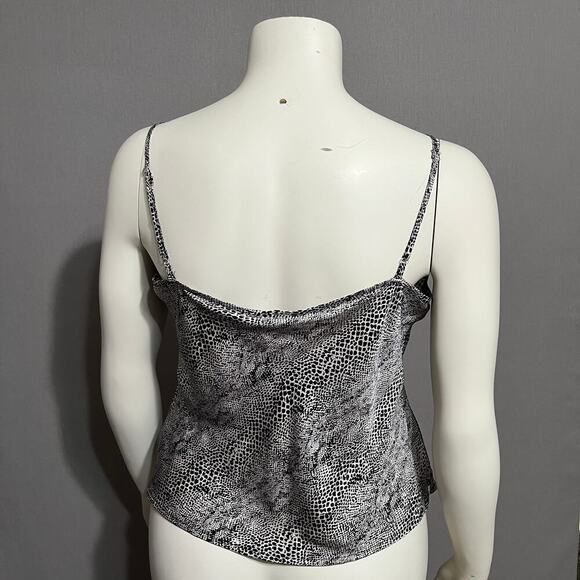 ⭐️Worthington Black Snake Print 100% Silk Camisole Sz-Large - Picture 6 of 7
